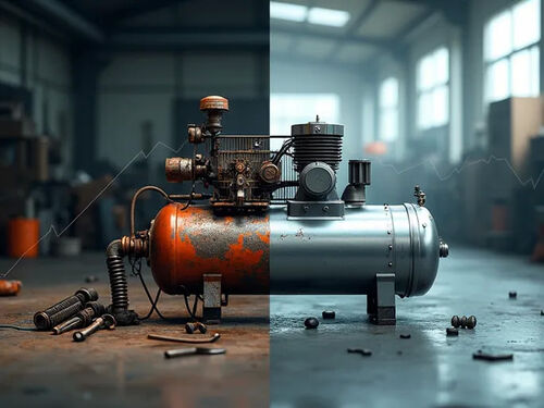 blog perusahaan terbaru tentang Panduan Datadriven Memperbaiki atau Mengganti Kompresor Udara